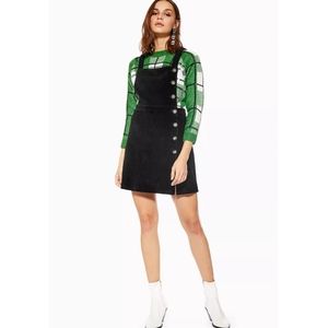 Topshop Dresses - Topshop | Black Button Corduroy Pinafore Dress 10 Topshop Dresses - Topshop | Black Button Corduroy Pinafore Dress 10
